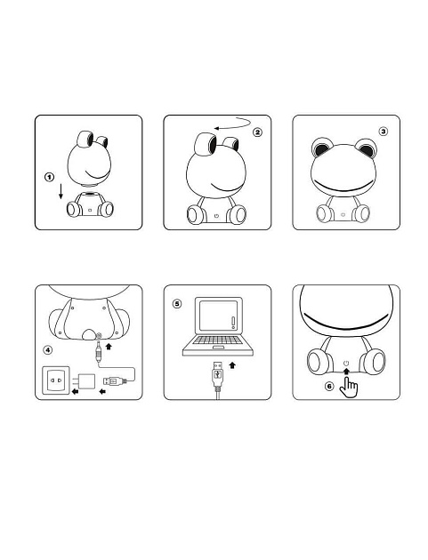 Настольная лампа Lucide Dodo Frog 71592/03/85 изображение 5 Настольная лампа Lucide Dodo Frog 71592/03/85 Фото № 5