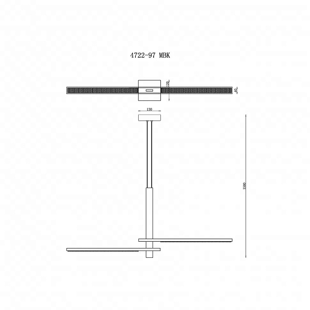 Подвесной светодиодный светильник iLedex Vision 4722-97 MBK изображение 2 Подвесной светодиодный светильник iLedex Vision 4722-97 MBK Фото № 2