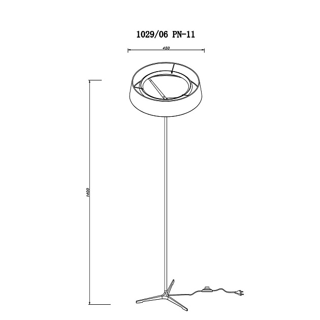 Торшер Divinare Alma 1029/06 PN-11 изображение 2 Торшер Divinare Alma 1029/06 PN-11 Фото № 2