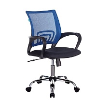 Офисное кресло Бюрократ CH-695SL спинка сетка синий TW-05 сиденье черный TW-11 крестовина хром