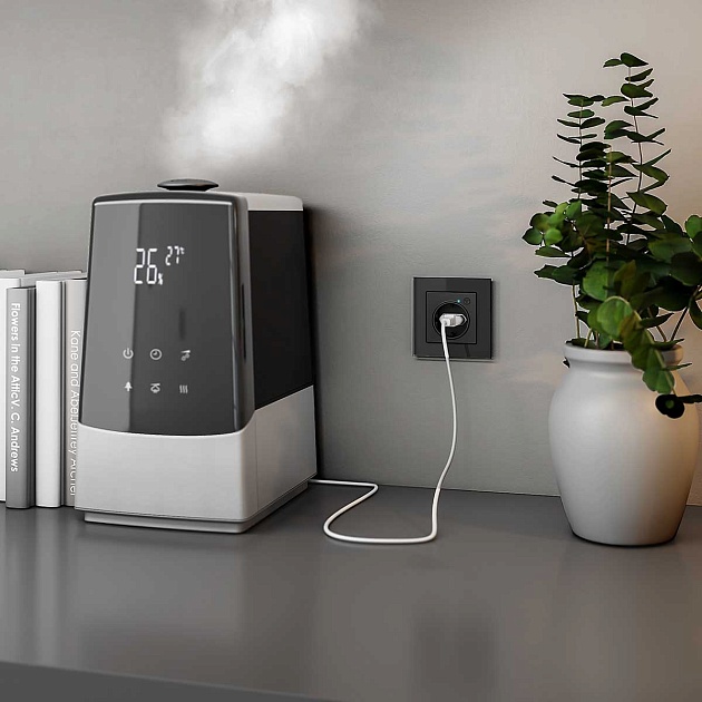 Розетка Wi-Fi Werkel черный матовый W1171608 4690389176098 изображение 4 Розетка Wi-Fi Werkel черный матовый W1171608 4690389176098 Фото № 4