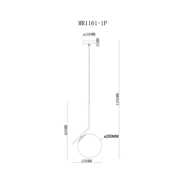 Подвесной светильник MyFar Pierre MR1161-1P Фото № 2