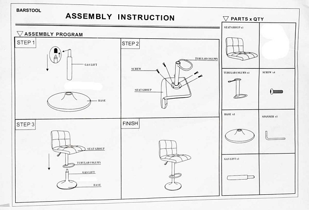 Барный стул Woodville Paskal 11879 Фото № 2
