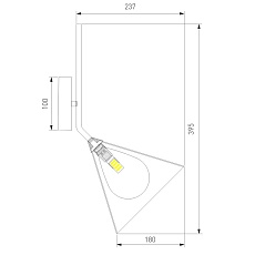 Бра Eurosvet Enigma 70161/1 черный 1