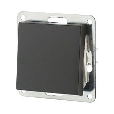 Выключатель-кнопка LK Studio 1-кл.(схема 1Т) 16 A, 250 B (черный бархат) LK80 840508-1 1