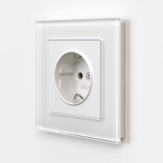 Розетка с заземлением Werkel белый матовый W1171061 4690389184703 1