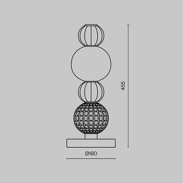 Настольная лампа Maytoni Collar MOD301TL-L18CH3K Фото № 2