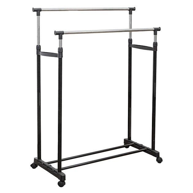 Гардеробная вешалка AksHome Diana на колесах, хром, металл 62180 Фото № 1