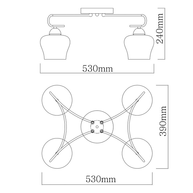 Потолочная люстра De City Альфа 324017704 изображение 3 Потолочная люстра De City Альфа 324017704 Фото № 3