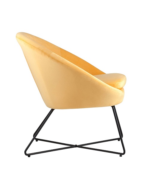 Кресло Stool Group Колумбия вельвет оранжевый DOUMBIA HLR-22 Фото № 3