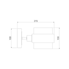 Бра Eurosvet Arcada 70127/1 черный/ дымчатый 2
