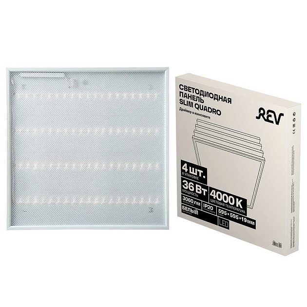 Светодиодная панель REV Slim Quadro 28898 5 Фото № 1