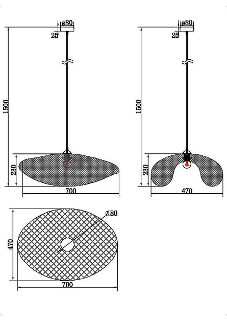 Подвесной светильник Freya Wavy FR5243PL-01BR9 Фото № 2