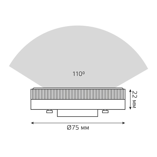 Лампа светодиодная Gauss GX53 11W 6500K матовая 83831 Фото № 2