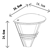 Уличный настенный светильник Lucide Livia 11812/01/30 1