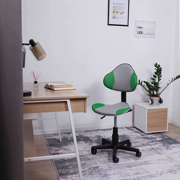 Детское кресло AksHome Miami зеленый + серый, сетка 62019 Фото № 4