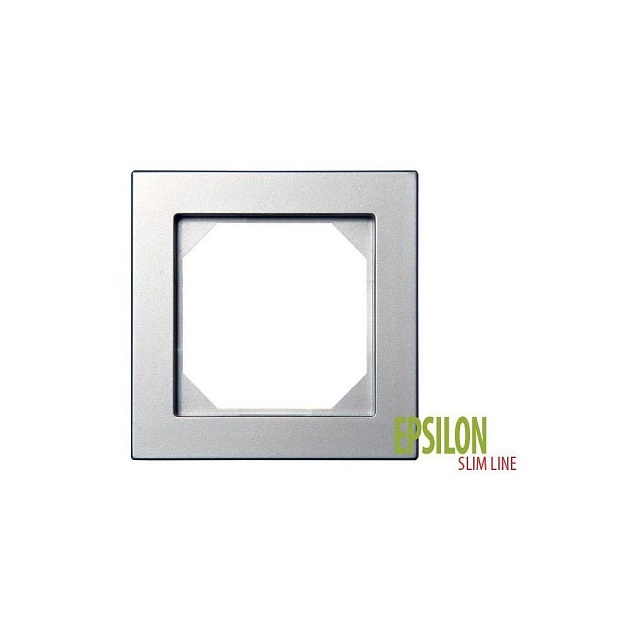 Рамка 1-постовая Liregus Epsilon серебро 28-1901 изображение 1 Рамка 1-постовая Liregus Epsilon серебро 28-1901 Фото № 1