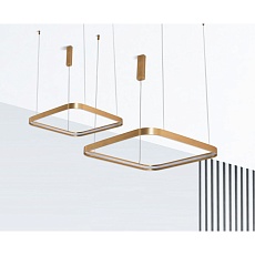 Подвесной светодиодный светильник Italline IT013-6031 gold 3000K 2