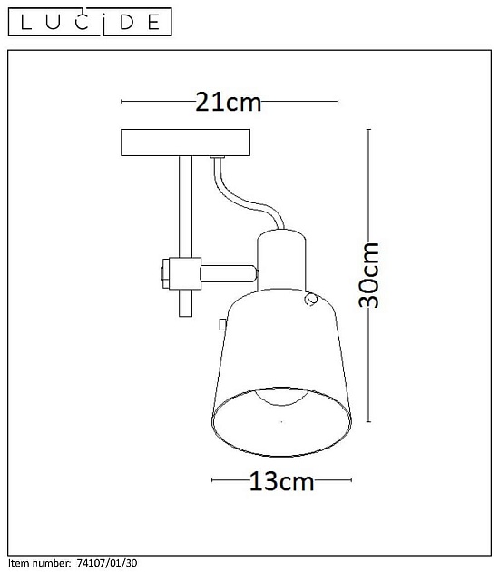 Спот Lucide Quinny 74107/01/30 изображение 5 Спот Lucide Quinny 74107/01/30 Фото № 5