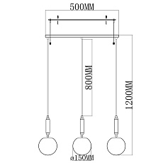 Подвесной светильник Moderli Scrumbel V6040-3P 1