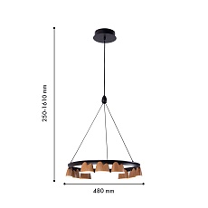 Подвесная светодиодная люстра Favourite Interline 4266-9P 1