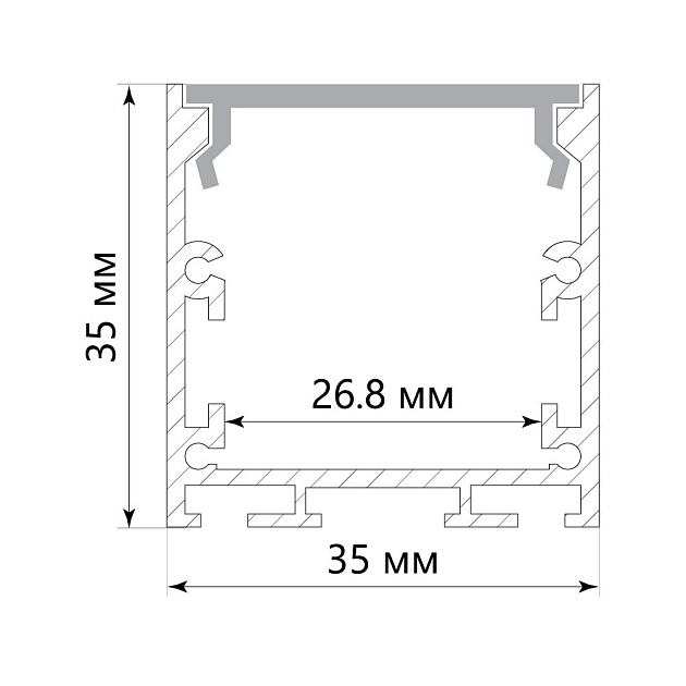 Профиль алюминиевый накладной Feron Линии света CAB256 10372 изображение 3 Профиль алюминиевый накладной Feron Линии света CAB256 10372 Фото № 3