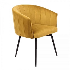 Поворотное кресло AksHome Melon карри, велюр 79678