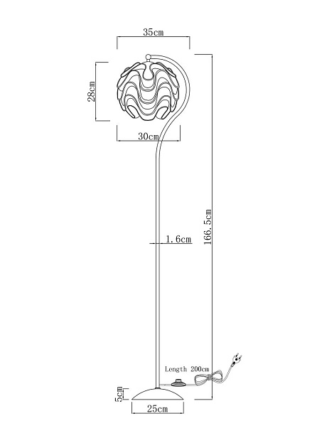 Торшер Moderli Flake V11010-F изображение 2 Торшер Moderli Flake V11010-F Фото № 2