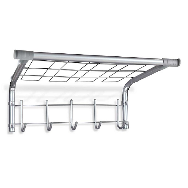 Настенная вешалка Sheffilton SHT-WH7 хром лак/серый 6077924401 Фото № 1