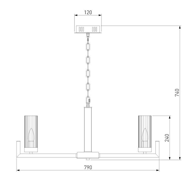 Подвесная люстра Eurosvet Arganie 60133/8 латунь Фото № 3