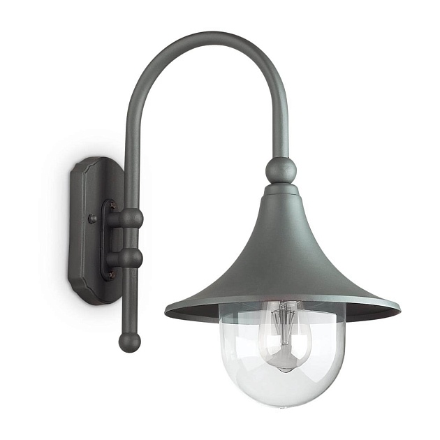 Уличный настенный светильник Ideal Lux Cima AP1 Antracite 246819 Фото № 1