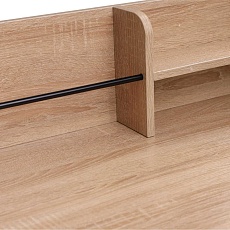 Письменный стол AksHome Coral светлый дуб, лдсп, цвет опоры черный 80043 2