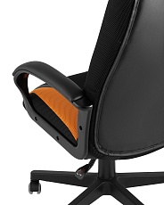 Игровое кресло TopChairs ST-Cyber 9 черный/оранжевый текстиль/экокожа ST-Cyber 9 ORANGE 5