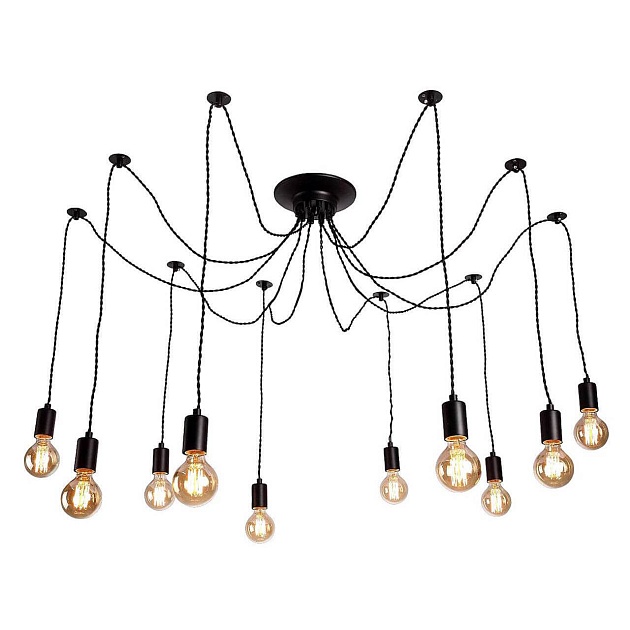 Подвесная люстра Arte Lamp 76 A9184SP-10BK изображение 1 Подвесная люстра Arte Lamp 76 A9184SP-10BK Фото № 1
