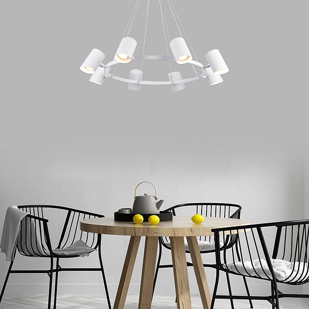 Подвесная люстра Eurosvet Splay 70147/8 белый Фото № 2