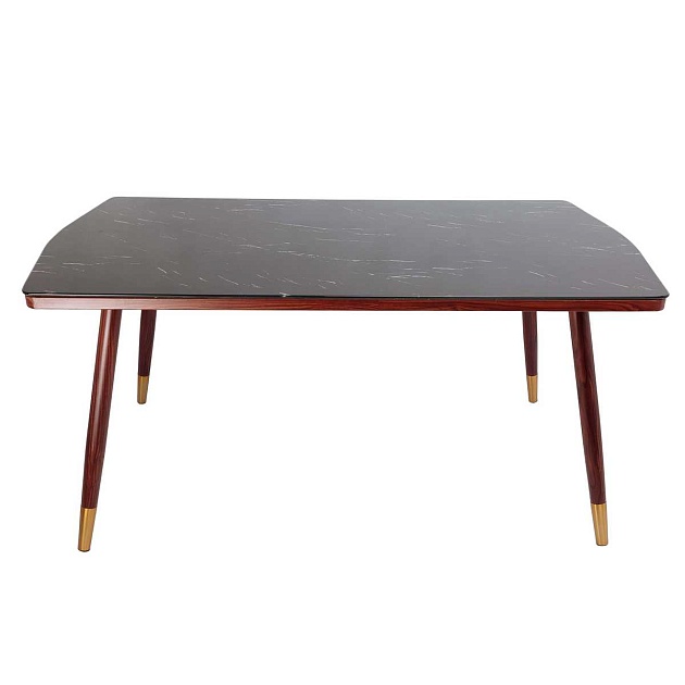 Кухонный стол AksHome Miller черный мрамор, закаленное стекло 79590 изображение 1 Кухонный стол AksHome Miller черный мрамор, закаленное стекло 79590 Фото № 1