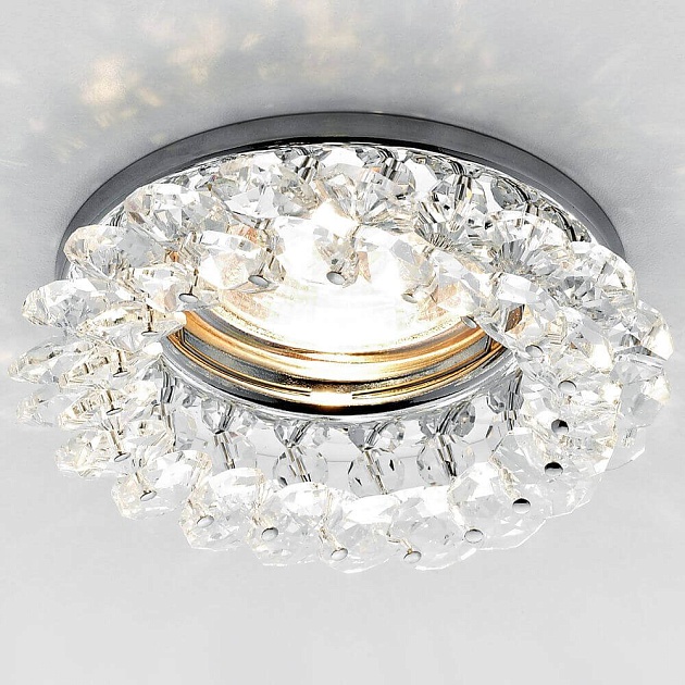 Встраиваемый светильник Ambrella light Crystal K206 CL/CH Фото № 2