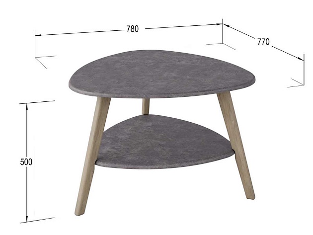 Журнальный стол Мебелик Бруклин 006932 Фото № 3