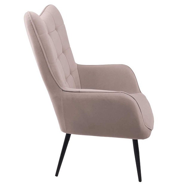 Кресло AksHome Bogema бежевый, велюр 78236 изображение 6 Кресло AksHome Bogema бежевый, велюр 78236 Фото № 6