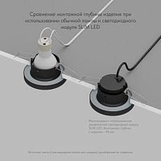 Встраиваемый светильник Denkirs Enkel DK3012-BK 2