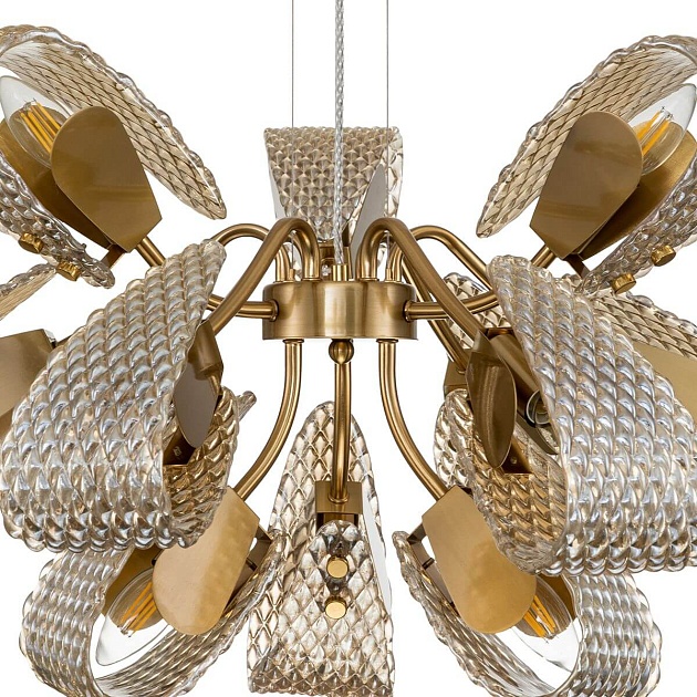 Подвесная люстра Indigo Fless 11033/12P Amber V000344 изображение 2 Подвесная люстра Indigo Fless 11033/12P Amber V000344 Фото № 2