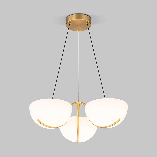 Подвесная светодиодная люстра Eurosvet Emisfero 50083/3 LED золото Фото № 1