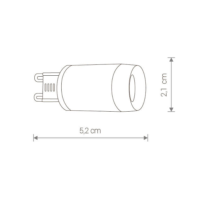 Лампа светодиодная G9 3W 3000K прозрачная 9173 Фото № 2