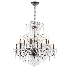 Подвесная люстра Crystal Lux Odelis SP12 Brown 2