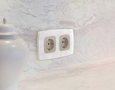 Лицевая панель розетки AMBRELLA VOLT OP3660 1