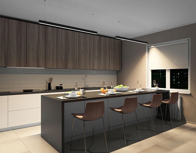 Подвесной светодиодный светильник Denkirs DK9124-BK Фото № 5