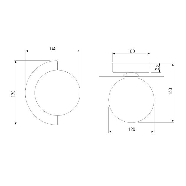 Настенный светильник Eurosvet Moity 70150/1 черный Фото № 2