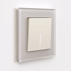 Выключатель одноклавишный Werkel с подсветкой айвори матовый W1110162 4690389184574 1