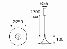 Подвесной светодиодный светильник Italline IT03-339 grey 3