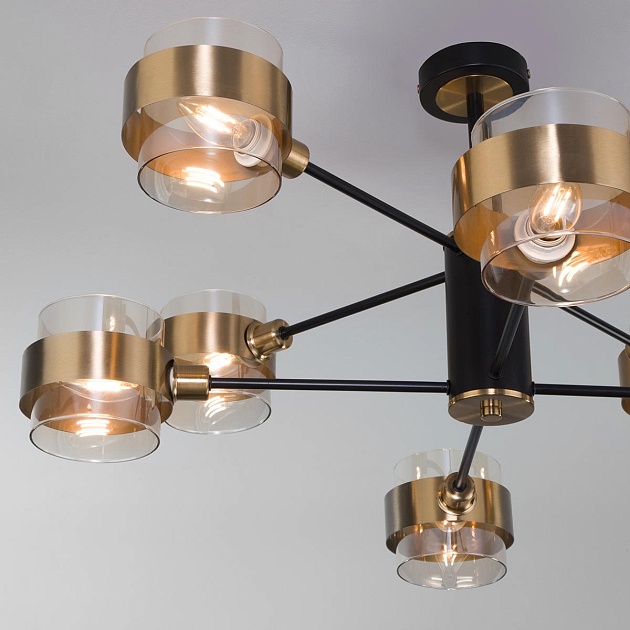 Потолочная люстра Eurosvet Arcada 70127/8 черный изображение 4 Потолочная люстра Eurosvet Arcada 70127/8 черный Фото № 4